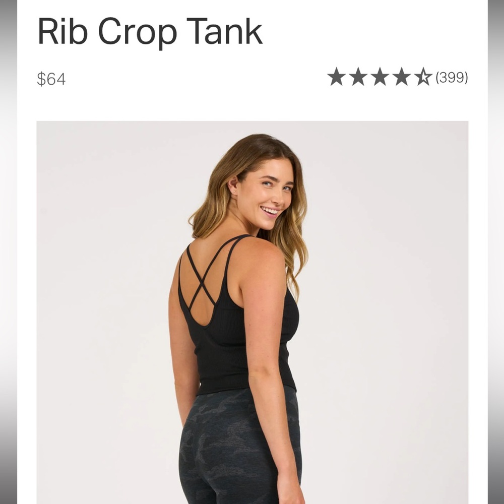 Vuori Rib Crop Tank
